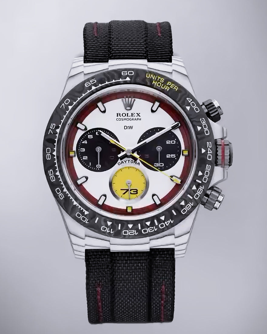 "Ferrari Edition RT" Rolex DiW Daytona CarboQuartz UNIQUE WATCH 独一无二 劳力士DiW 石英纤维迪通拿 | WORLDTIMER