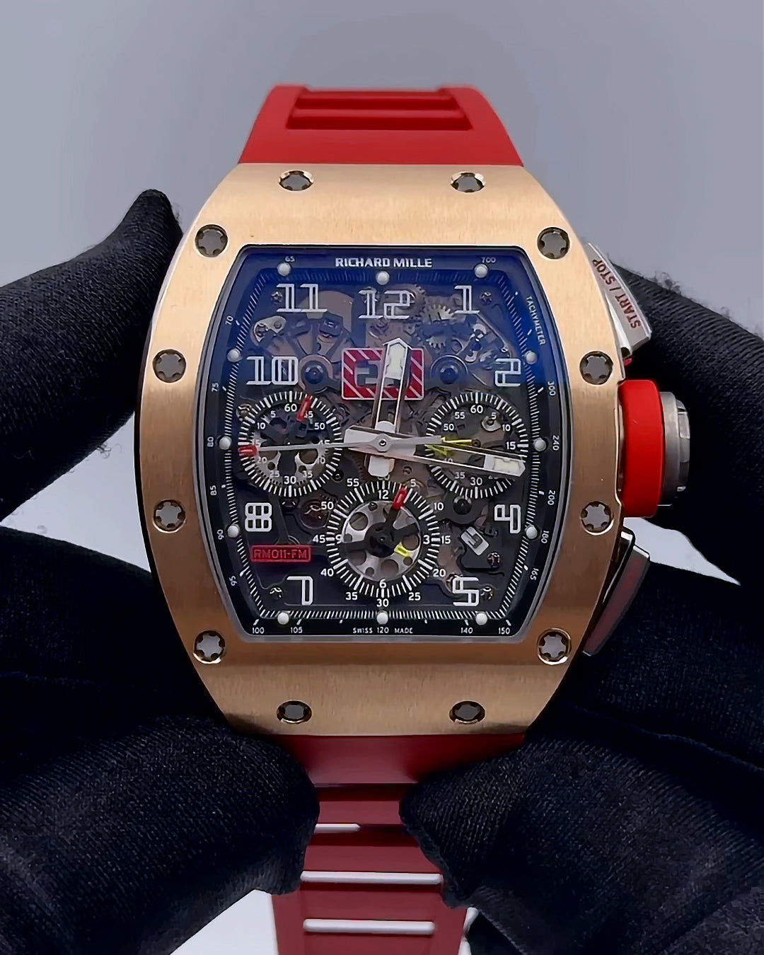 **LIKE NEW** Richard Mille RM 011 Rose Gold Felipe Massa | WORLDTIMER