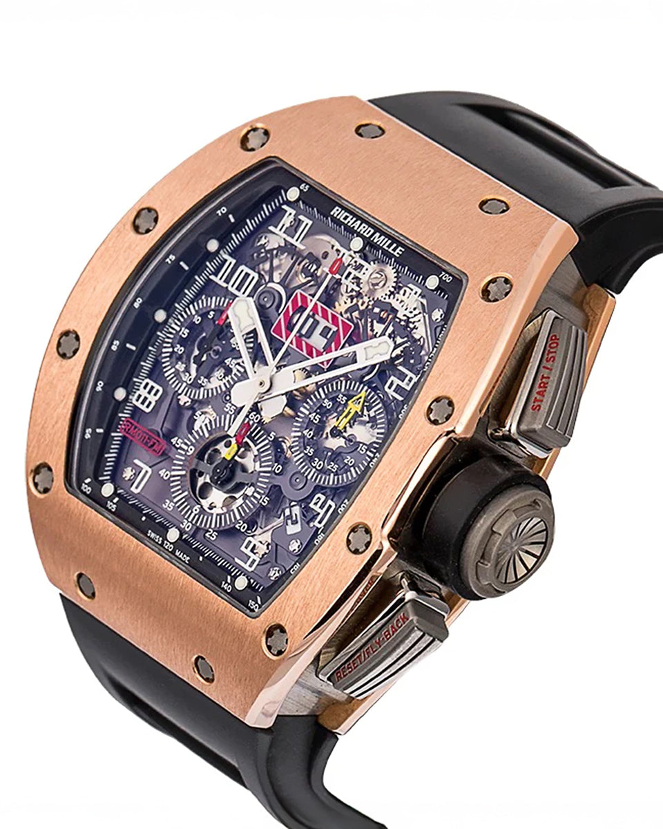 **LIKE NEW** Richard Mille RM 011 Rose Gold Felipe Massa | WORLDTIMER