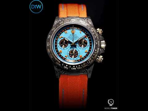 NTPT Carbon Fiber Rolex DiW Daytona AVIA AZURE BLUE 劳力士DiW 碳纤维迪通拿 | WORLDTIMER
