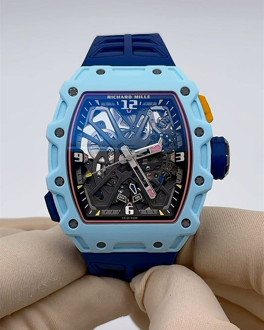 Richard Mille Rafael Nadal RM 35-03 Pastel Blue Quartz TPT 理查德米勒纳达尔 RM 35-03 淡蓝色 自动腕表 | WORLDTIMER