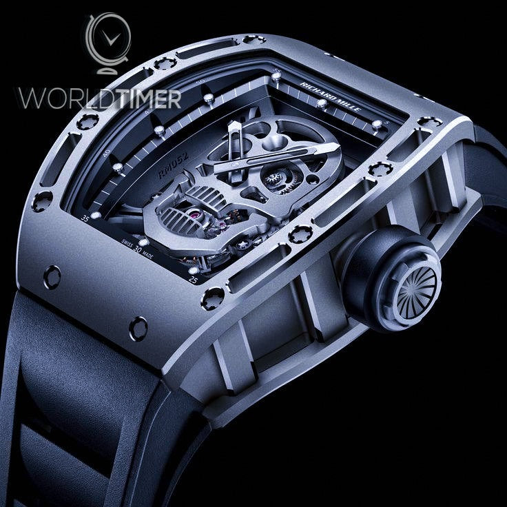 Richard Mille RM 052 Skull Titanium Tourbillon 理查德米勒 RM 052 骷髅头 钛金属陀飞轮腕表 | WORLDTIMER