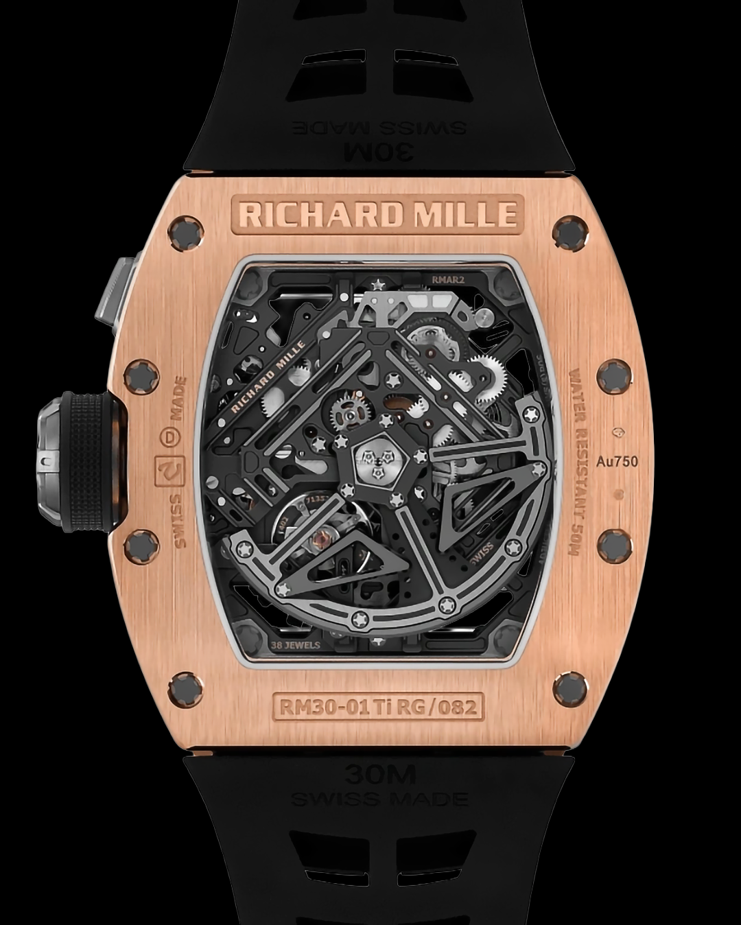 Richard Mille RM 30-01 Rose Gold Automatic Winding with Declutchable Rotor | WORLDTIMER