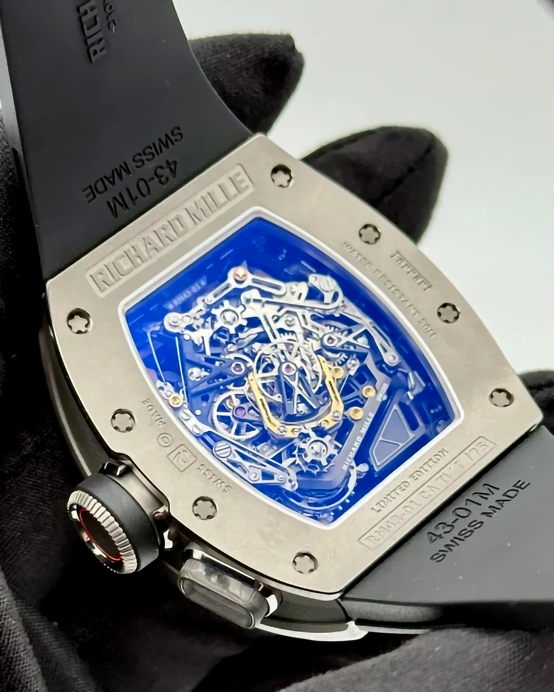 Richard Mille RM 43-01 Ferrari Tourbillon Split-Seconds Chronograph Titanium 理查德米尔 RM 43-01 Ferrari 手动上链陀飞轮双秒追针计时码表 | WORLDTIMER