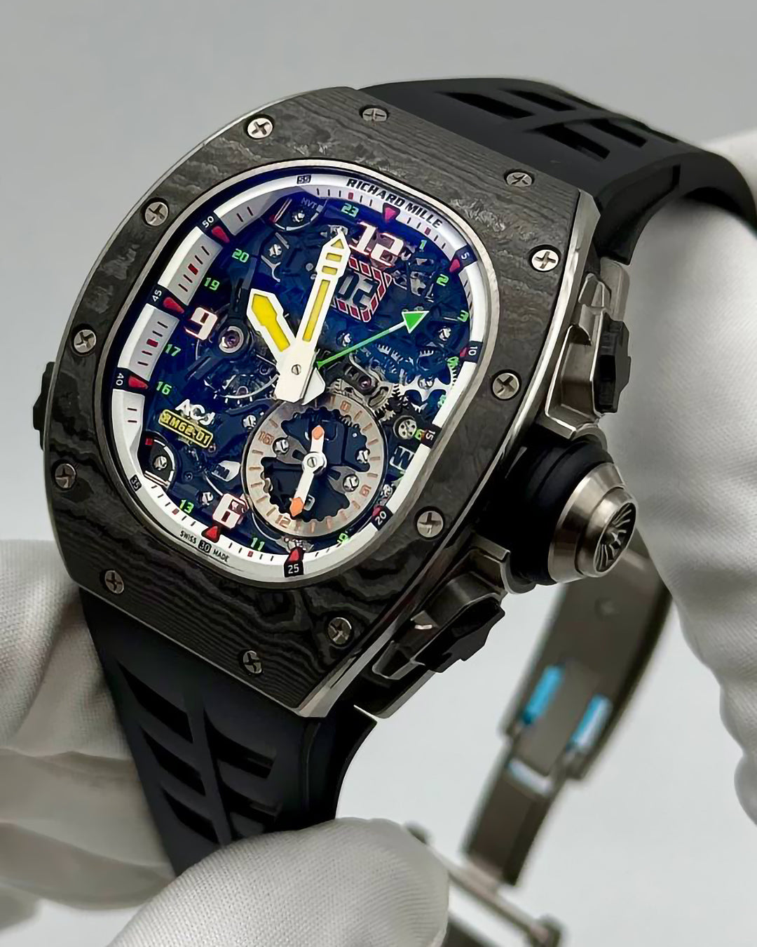 Richard Mille RM 62-01 ACJ Tourbillon Vibrating Alarm (BRAND NEW) | WORLDTIMER