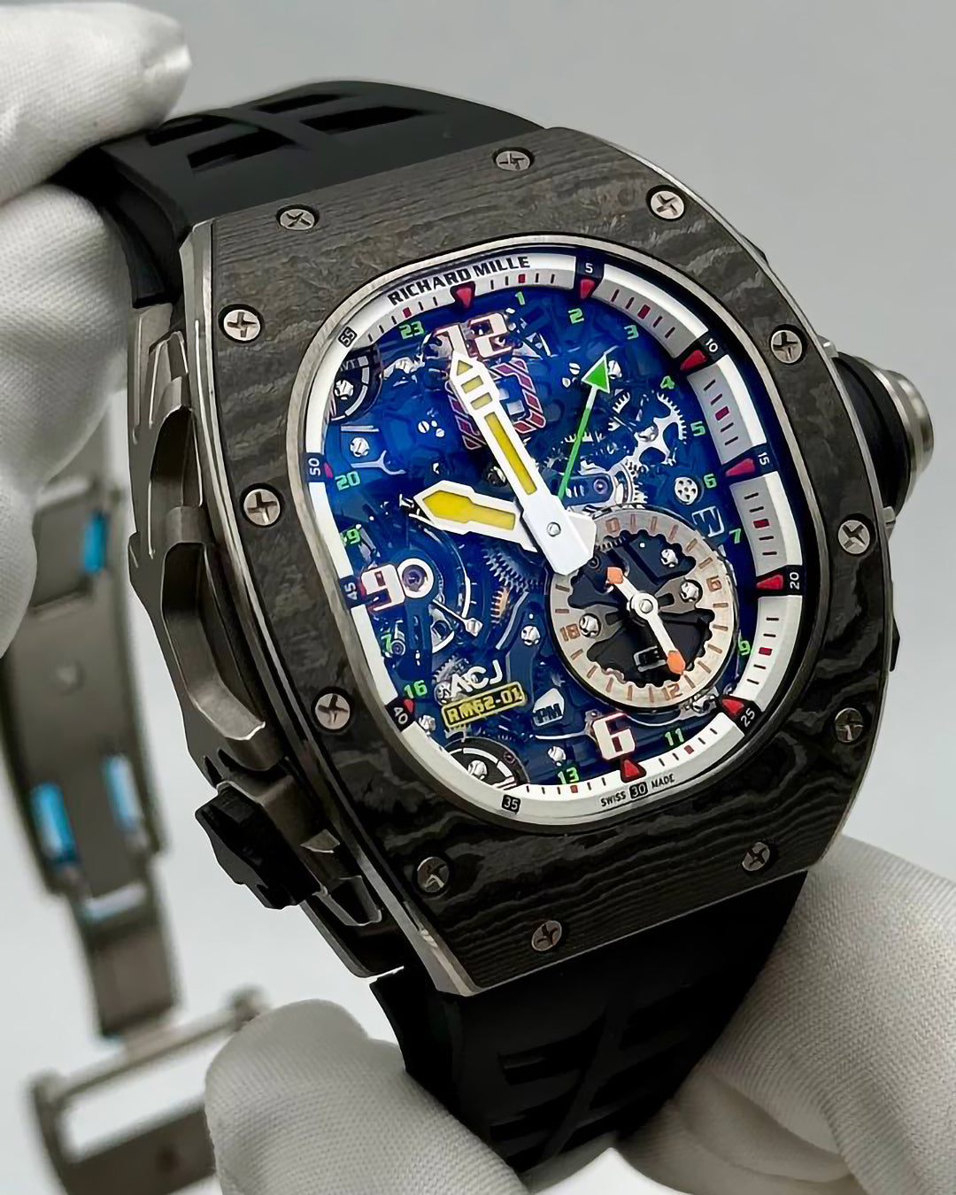 Richard Mille RM 62-01 ACJ Tourbillon Vibrating Alarm (BRAND NEW) | WORLDTIMER
