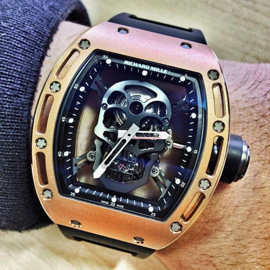 Richard Mille Skull RM 052 Rose Gold Tourbillon (The Watch That Broke The Internet) 理查德米勒骷髅头 RM 052 | WORLDTIMER