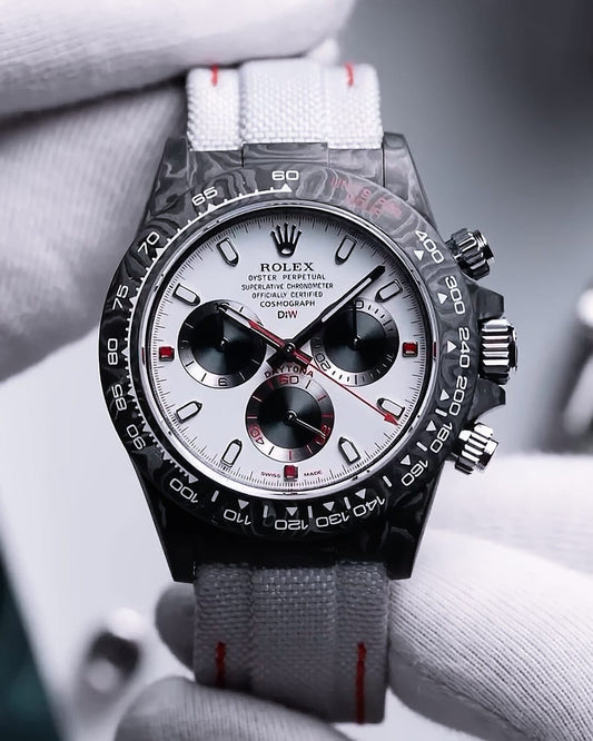 World Lightest Rolex Carbon Daytona DiW SPEEDSTER WHITE 全球最轻NTPT碳纤维 劳力士DiW地通拿 | WORLDTIMER