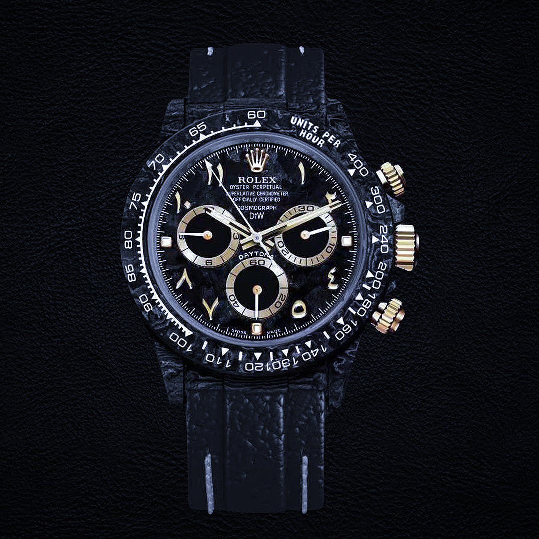 NTPT 碳纖 勞力士 地通拿 NTPT Carbon Rolex Daytona BLACK & GOLD ARABIC | WORLDTIMER