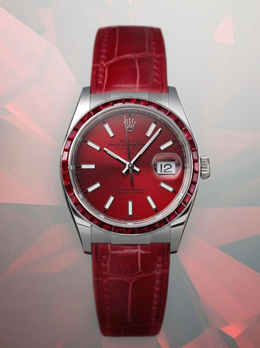 ALL RED DiW Ruby Rolex Datejust 36mm 独一无二全红色 劳力士DiW 红宝石 日志型 36毫米 | WORLDTIMER