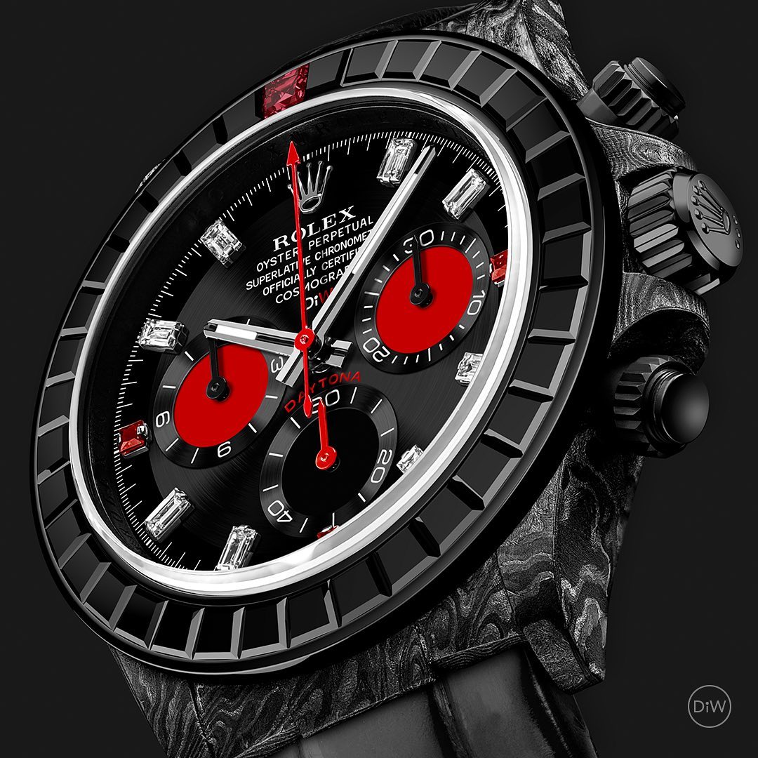 DiW Rolex Daytona RAINBOW BLACK 劳力士DiW 迪通拿彩虹圈 | WORLDTIMER