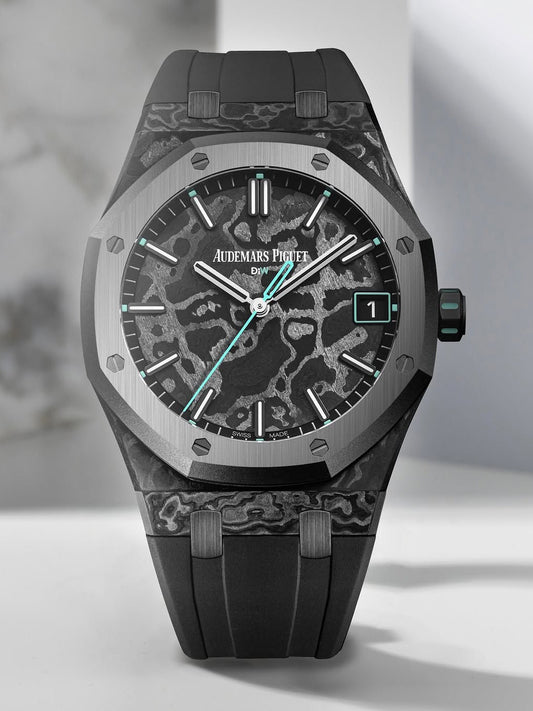 NTPT Carbon Royal Oak 15500ST DiW VOIDLINE AQUA 爱彼 皇家橡树 15500ST | WORLDTIMER