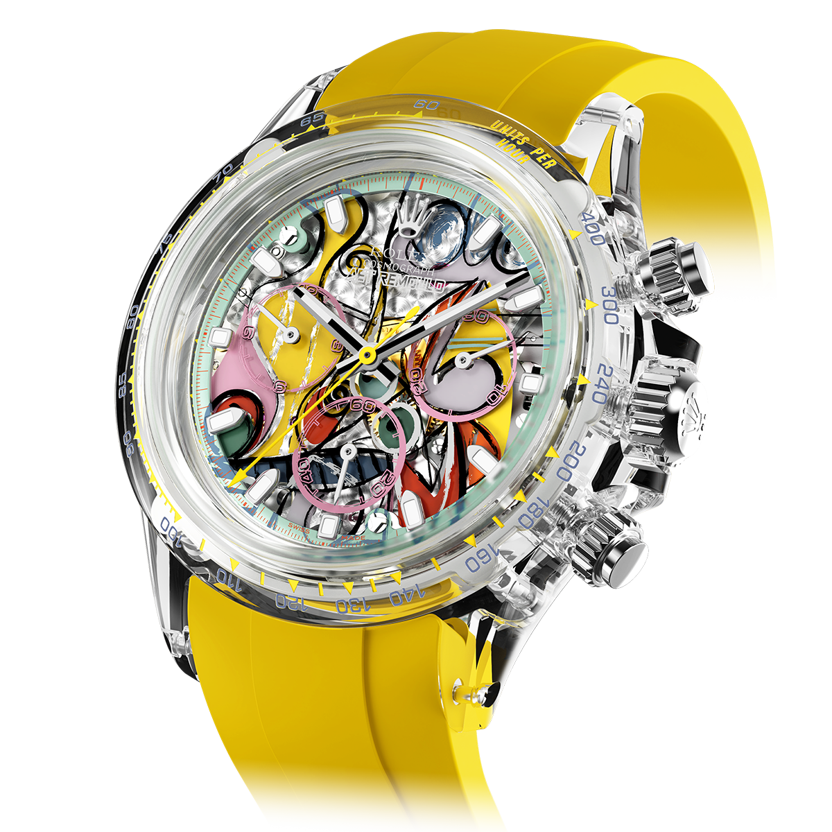 AET Remould x 畢加索 勞力士 地通拿 GREAT STILL LIFE ON PEDESTAL Rolex Daytona Sapphire Watch | WORLDTIMER