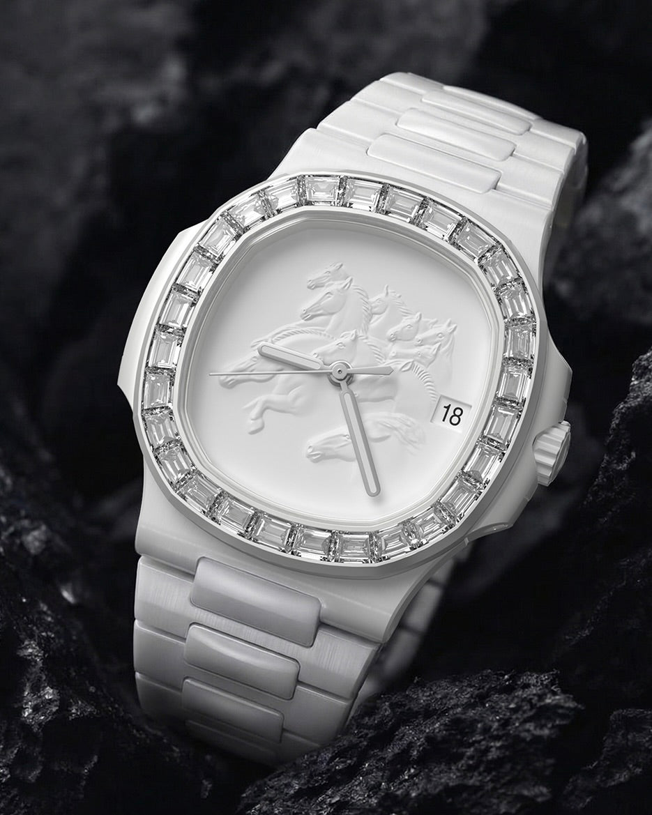 Patek Philippe Nautilus CHINESE HORSE YEAR Ladies Watch 百达翡丽 鹦鹉螺5711 马年定制宝石女士表 | WORLDTIMER