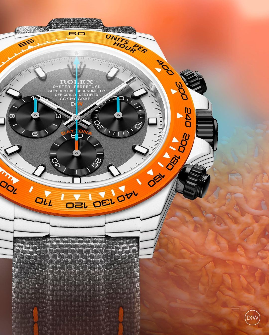 CarboQuartz Rolex Daytona DiW OCELLARIS 石英纤维劳力士 DiW迪通拿 | WORLDTIMER