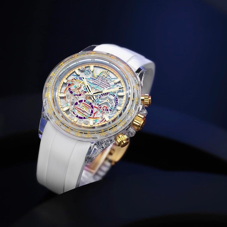 AET REMOULD Sapphire Rolex Daytona FOOTBALL FEAST | WORLDTIMER