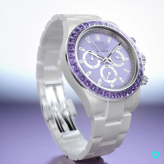 AET REMOULD Rolex Daytona PURPLE GEMSTONE CERAMIC 劳力士 迪通拿 全陶瓷手表 | WORLDTIMER