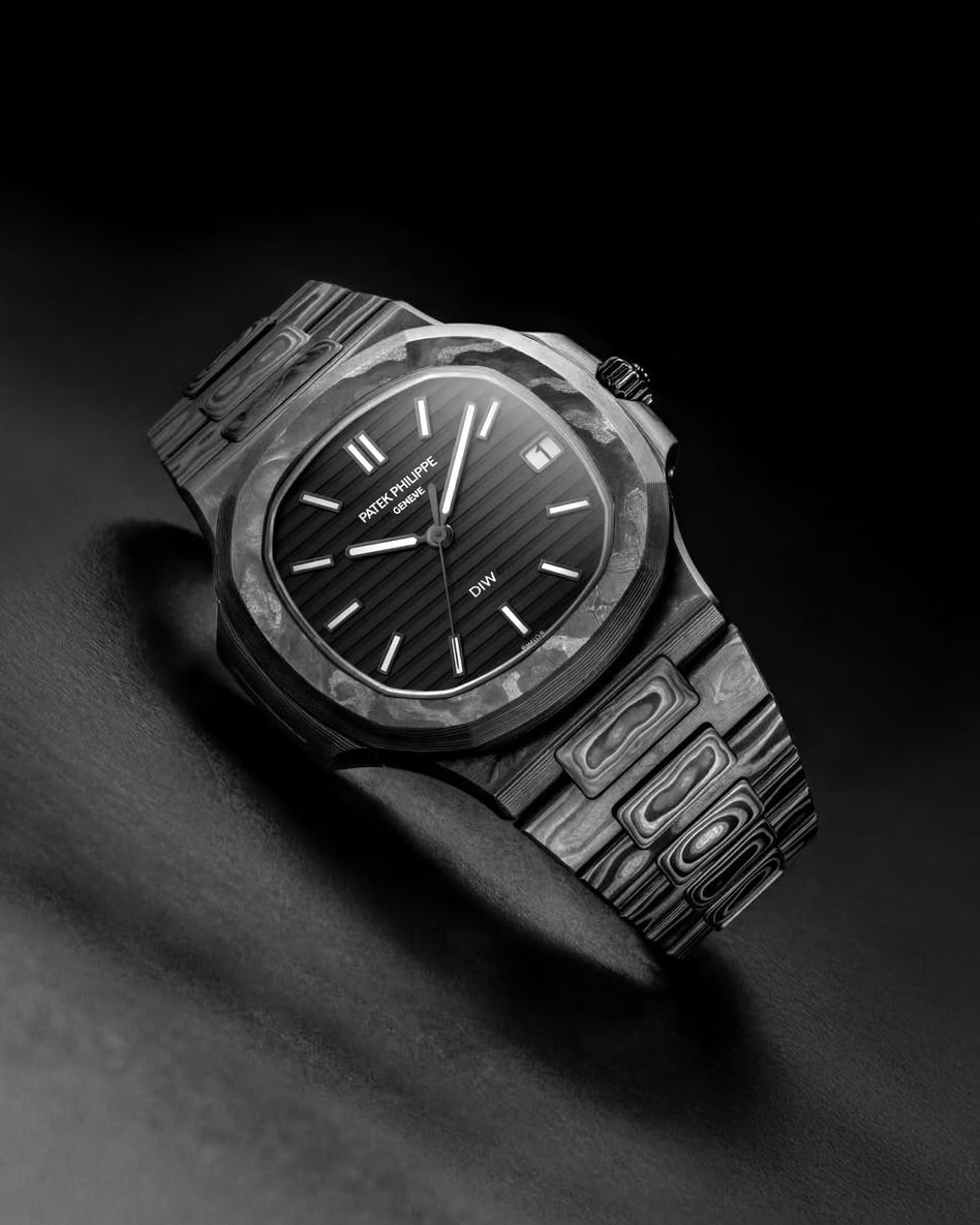 ALL CARBON BLACK Patek Philippe Nautilus DiW NTPT碳纤维 百达翡丽鹦鹉螺 | WORLDTIMER