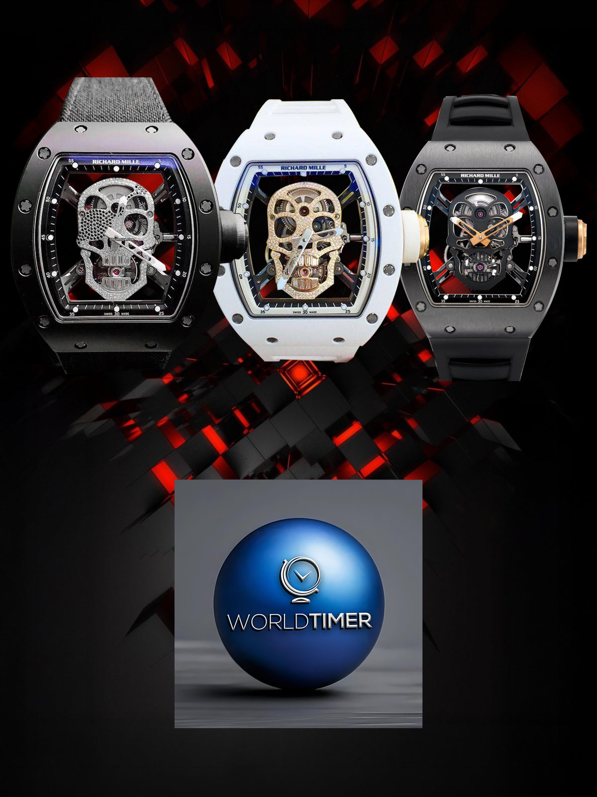 Richard Mille RM 41-01 Tourbillon Soccer Dark Blue Quartz TPT 理查德米勒 RM 41-01 深蓝色 手动上链陀飞轮回拨计时足球表 | WORLDTIMER