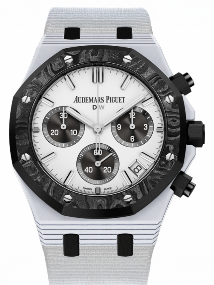 Audemars Piguet Royal Oak Chronograph CarboQuartz "BLACK & WHITE" 石英纤维 爱彼皇家橡树计时码表 26240 | WORLDTIMER