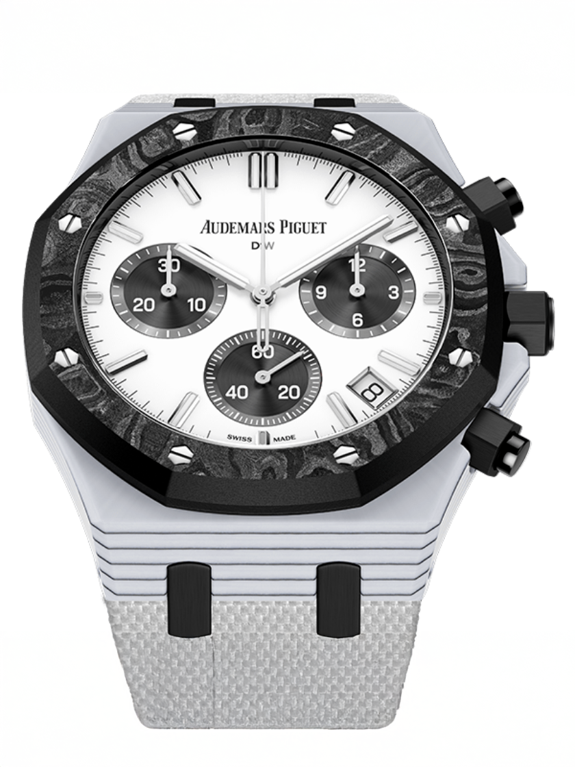 Audemars Piguet Royal Oak Chronograph CarboQuartz "BLACK & WHITE" 石英纤维 爱彼皇家橡树计时码表 26240 | WORLDTIMER