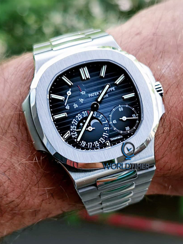 Patek Philippe Tiffany 5712 Nautilus Blue Dial 百达翡丽蒂芙尼 鹦鹉螺 5712/1A | WORLDTIMER