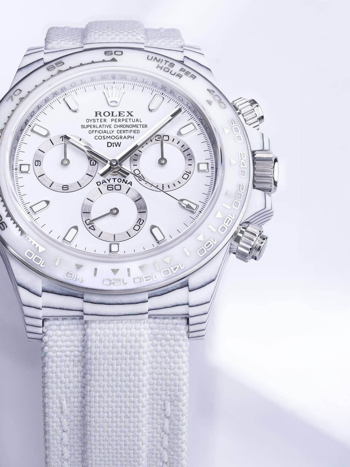 UNIQUE All White Rolex DiW Daytona YUKI DiW 雪姬 劳力士熊猫迪 | WORLDTIMER