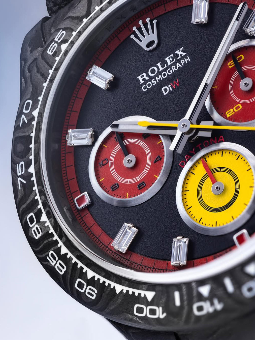 F1 Racing Inspired DiW Rolex Carbon Daytona 独一无二 F1灵感 劳力士DiW 碳纤维迪士通拿 | WORLDTIMER
