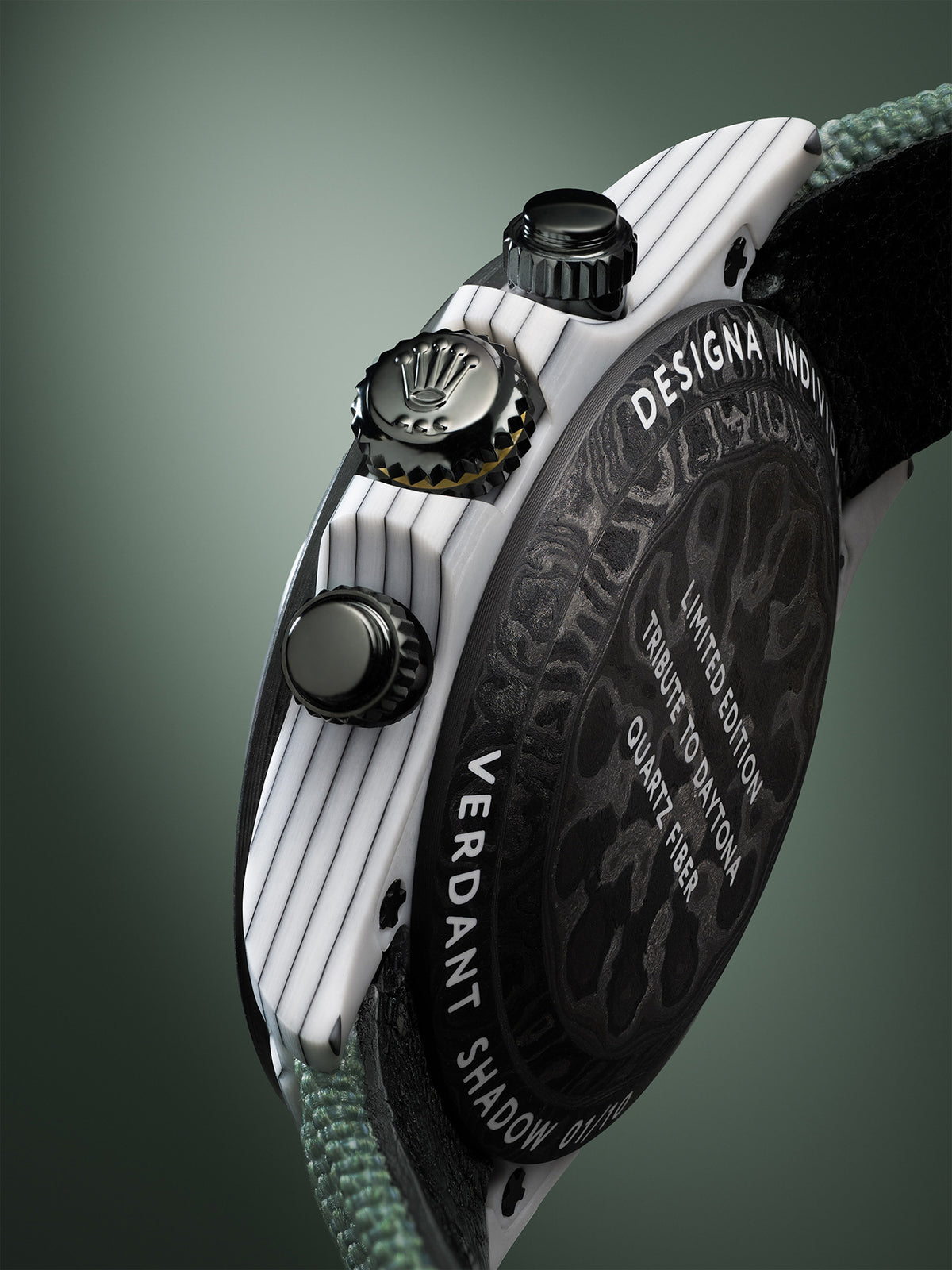 CarboQuartz Rolex DiW Daytona VERDANT SHADOW 劳力士DiW 石英纤维迪通拿 | WORLDTIMER