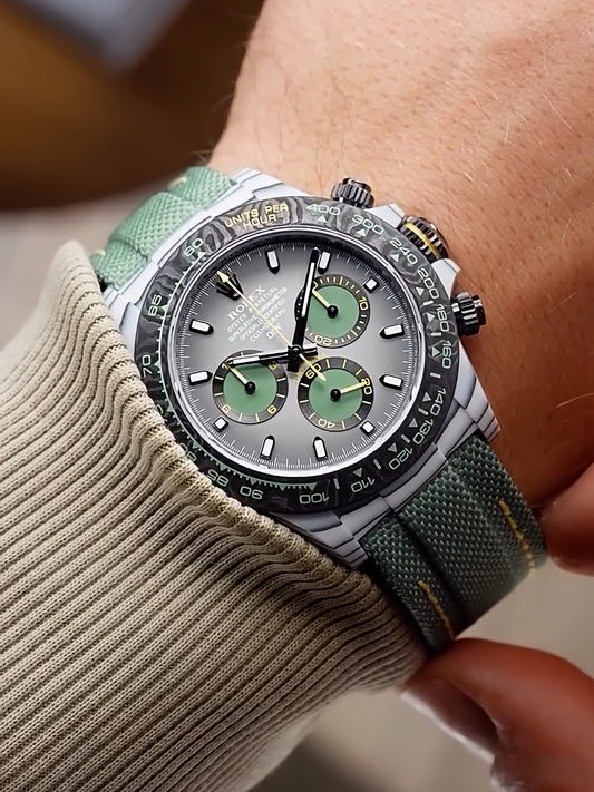 CarboQuartz Rolex DiW Daytona VERDANT SHADOW 劳力士DiW 石英纤维迪通拿 | WORLDTIMER