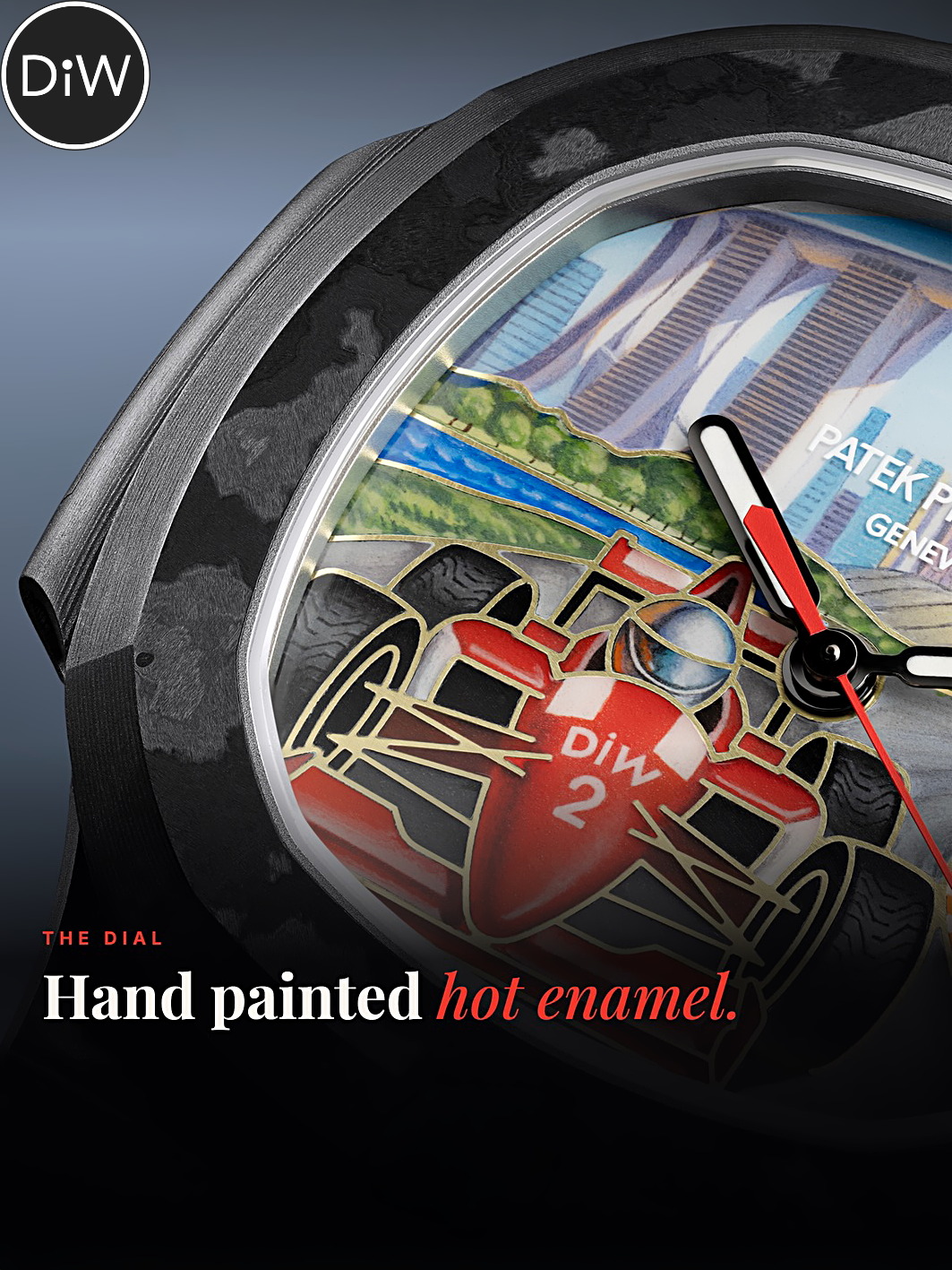 F1 Grand Prix Enamel Dial Patek Philippe Nautilus 一级方程式大奖赛 百达翡丽鹦鹉螺 手绘珐琅表盘腕表 | WORLDTIMER