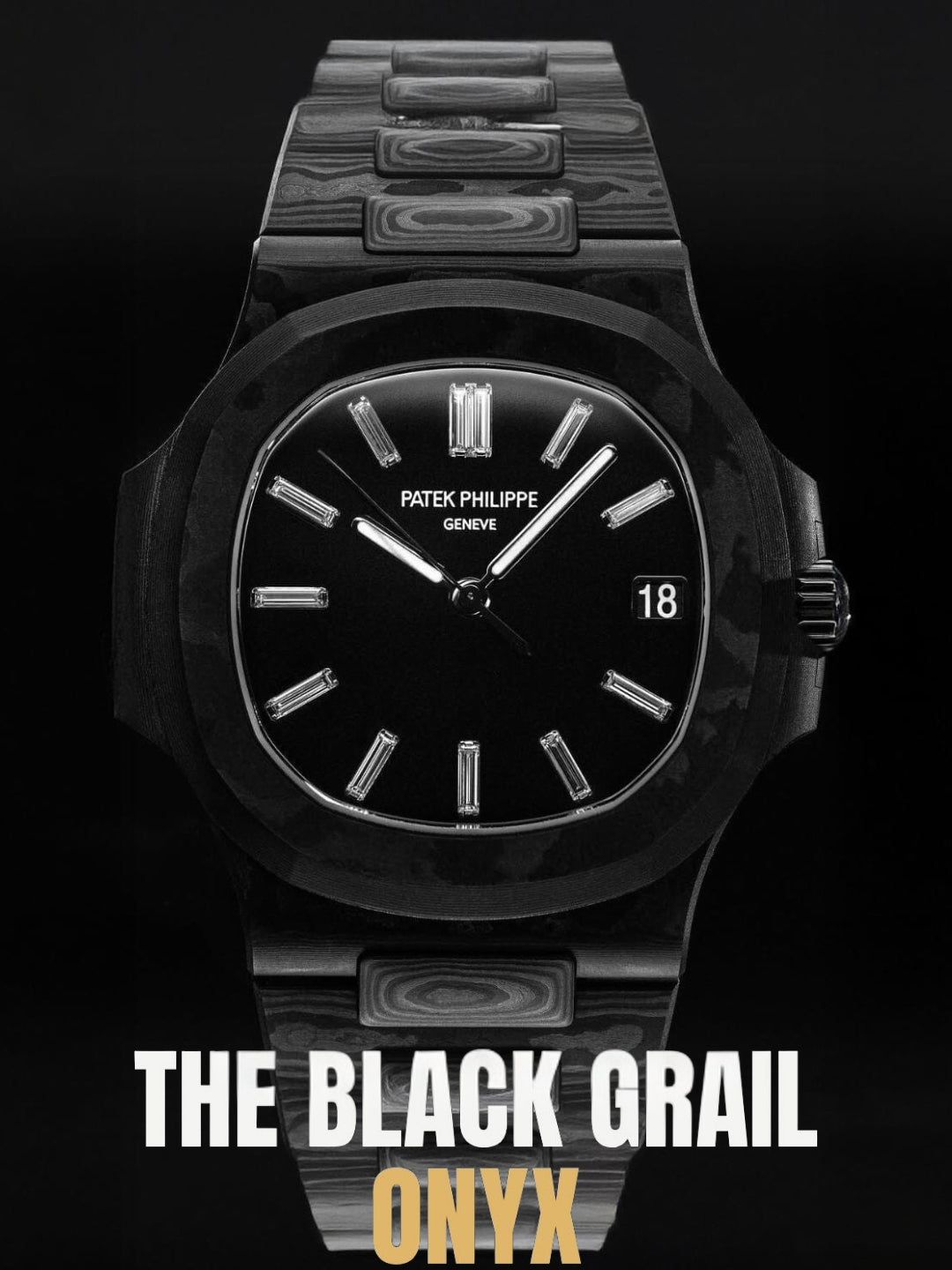 DiW Patek Philippe Nautilus BLACK GRAIL ONYX DiW 全碳纤维百达翡丽鹦鹉螺 黑圣杯ONYX | WORLDTIMER
