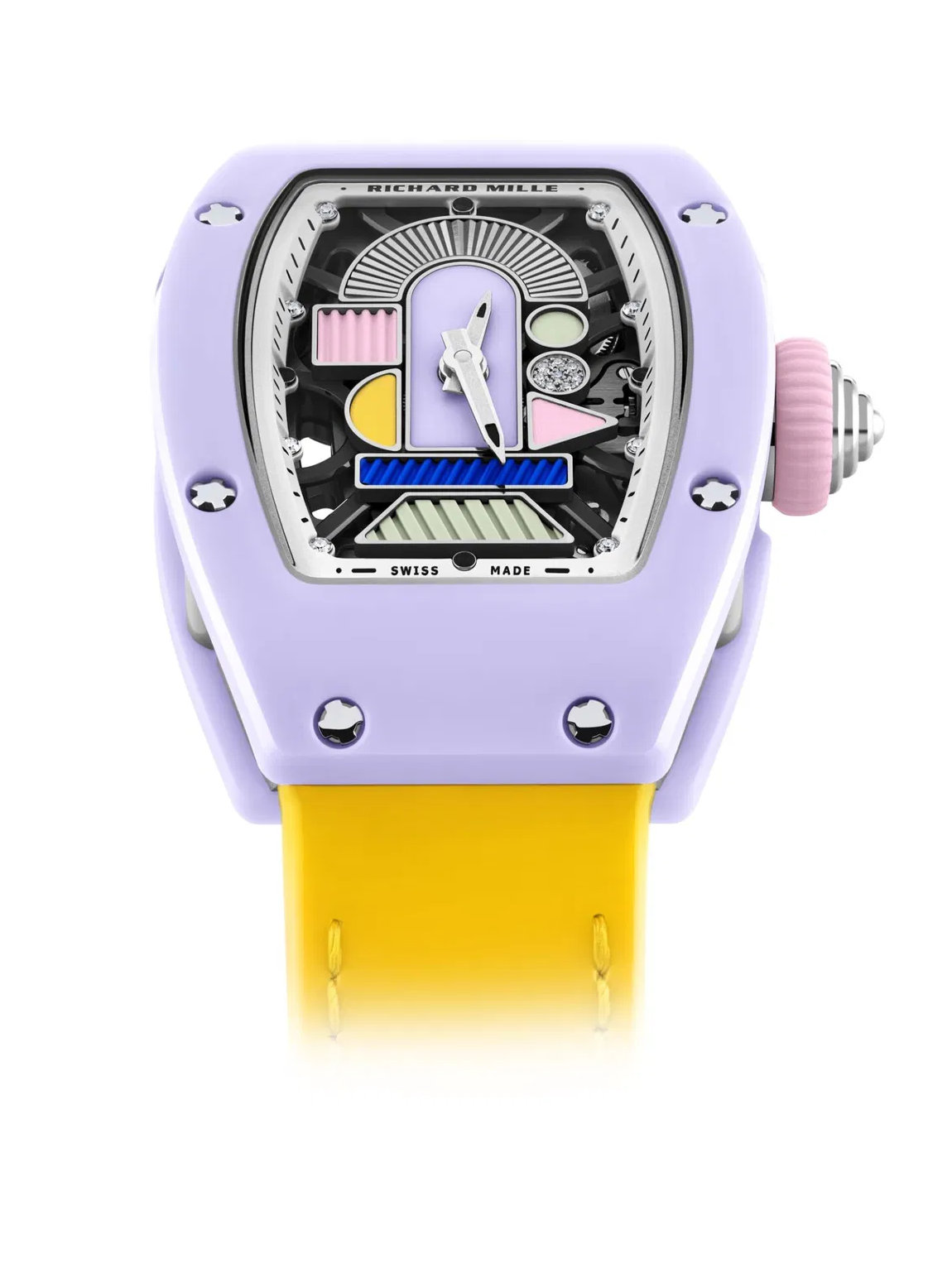 Richard Mille RM 07-01 Ceramics Lavender Pink 理查德米勒 RM 07-01 薰衣草粉色 彩色陶瓷女士表 | WORLDTIMER