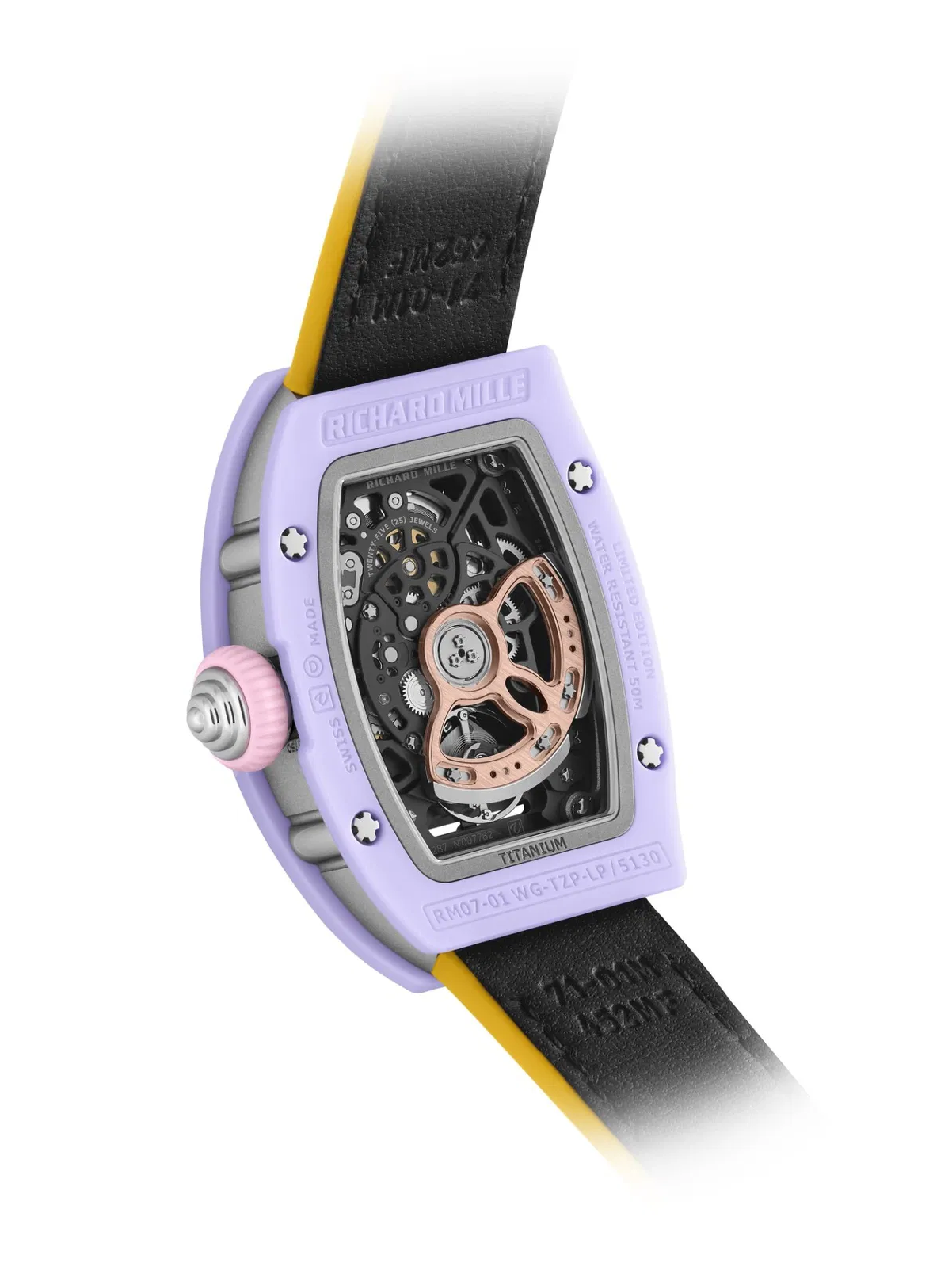 Richard Mille RM 07-01 Lavender 理查德米勒 RM 07-01 紫色 陶瓷女士表 | WORLDTIMER