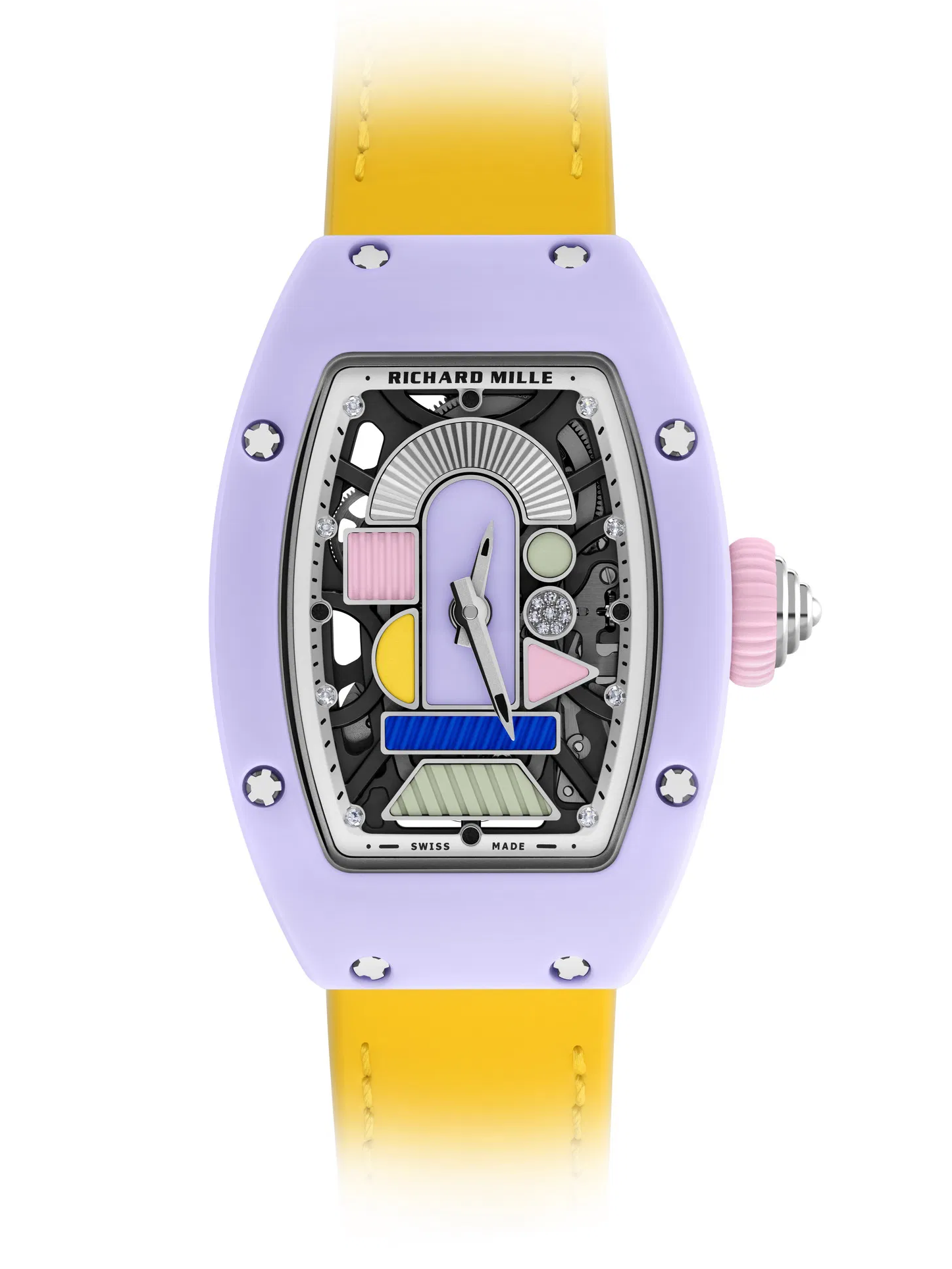 Richard Mille RM 07-01 Ceramics Lavender Pink 理查德米勒 RM 07-01 薰衣草粉色 彩色陶瓷女士表 | WORLDTIMER