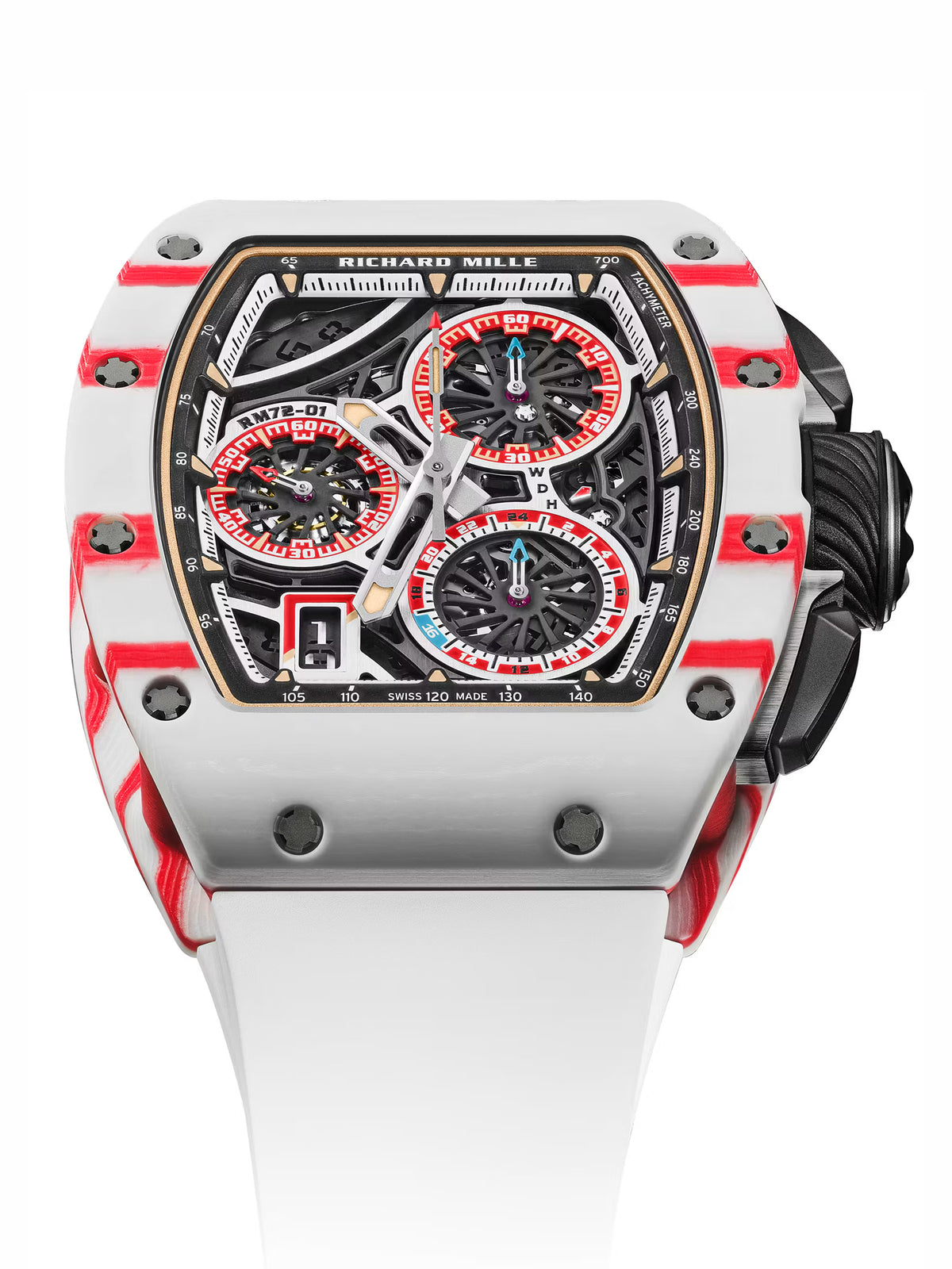 Richard Mille RM 72-01 Charles Leclerc 理查德米勒法拉利 RM 72-01 自动上链飞返计时码表 | WORLDTIMER