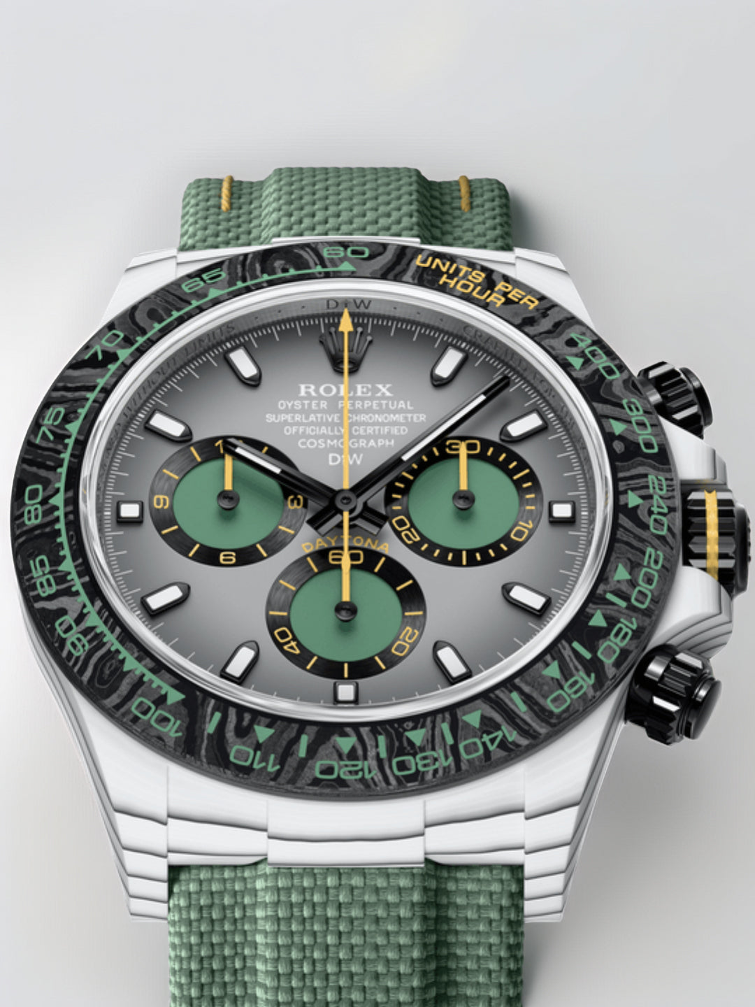 CarboQuartz Rolex DiW Daytona VERDANT SHADOW 翠影 劳力士DiW 石英纤维迪通拿 | WORLDTIMER