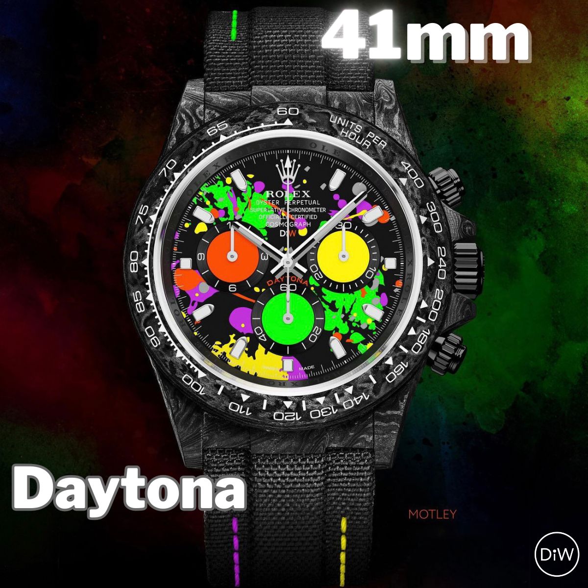 Rolex 41mm Daytona by DiW, First In Rolex WatchMaking DiW 首创 「劳力士41毫米迪通拿」，震撼表坛 | WORLDTIMER