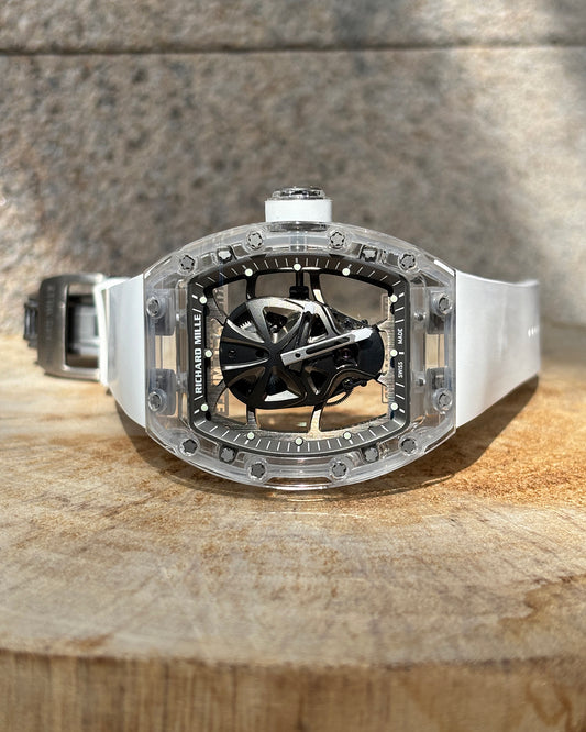 AET REMOULD Sapphire Richard Mille RM 52-06 Tourbillon Mask 理查德米勒水晶 RM 52-06 面具陀飞轮 AET REMOULD 面具蓝宝石水晶手表 | WORLDTIMER