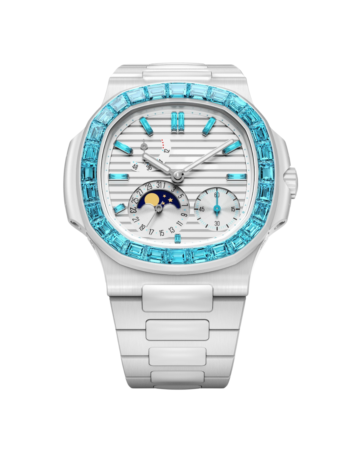 Patek 5712 Gemstone Ceramic AET Remould AETHER 百达翡丽 海蓝宝石 鹦鹉螺5712 AET Remould AETHER | WORLDTIMER