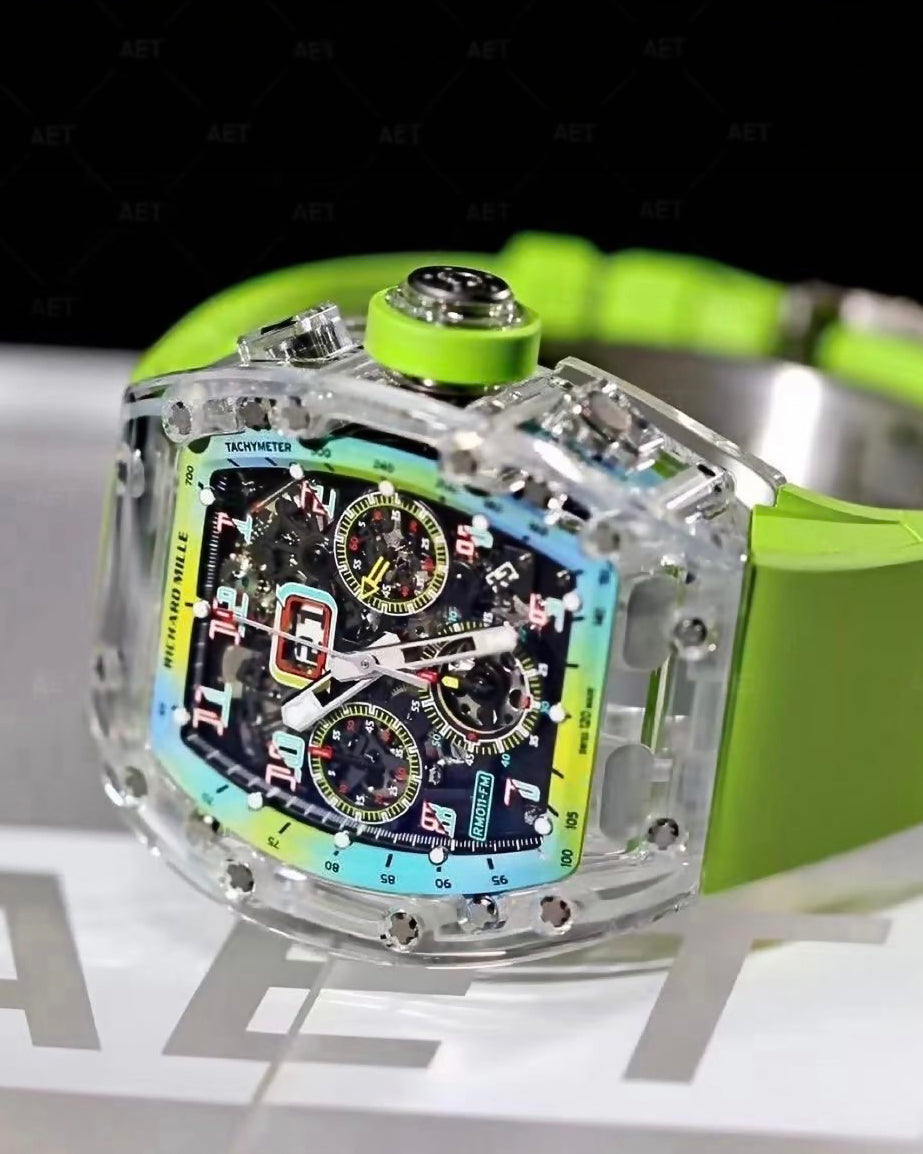 Richard Mille RM 011 Sapphire AET REMOULD A11 TIME MACHINE 理查德米勒水晶 RM 011【AET REMOULD】 | WORLDTIMER
