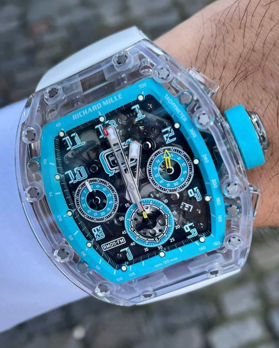 Richard Mille RM 011 Sapphire AET REMOULD A11 TIME MACHINE 理查德米勒水晶 RM 011【AET REMOULD】 | WORLDTIMER