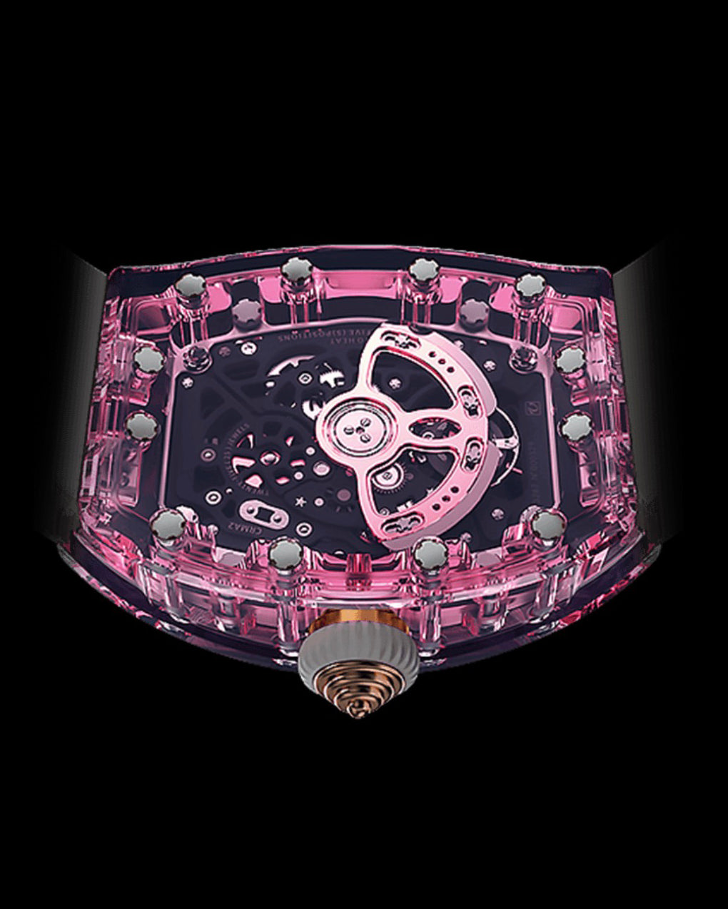 Richard Mille RM 07-01 Sapphire Pink Womens Watch AET REMOULD 理查德米勒水晶 RM 07-01 粉色女表 | WORLDTIMER