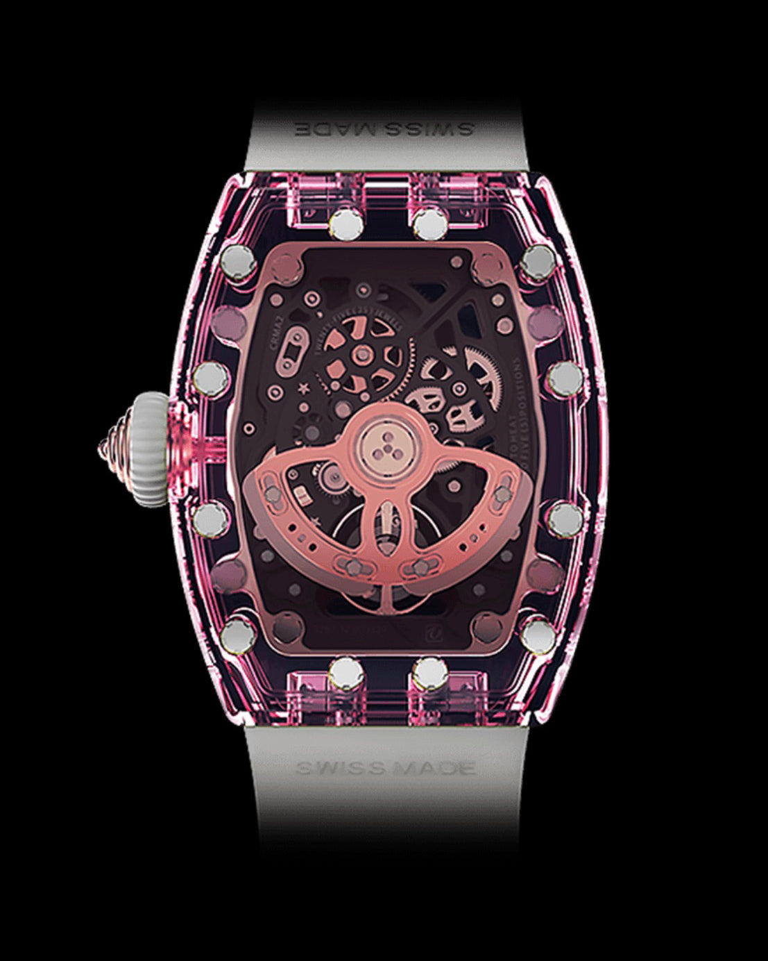 Richard Mille RM 07-01 Sapphire Pink Womens Watch AET REMOULD 理查德米勒水晶 RM 07-01 粉色女表 | WORLDTIMER