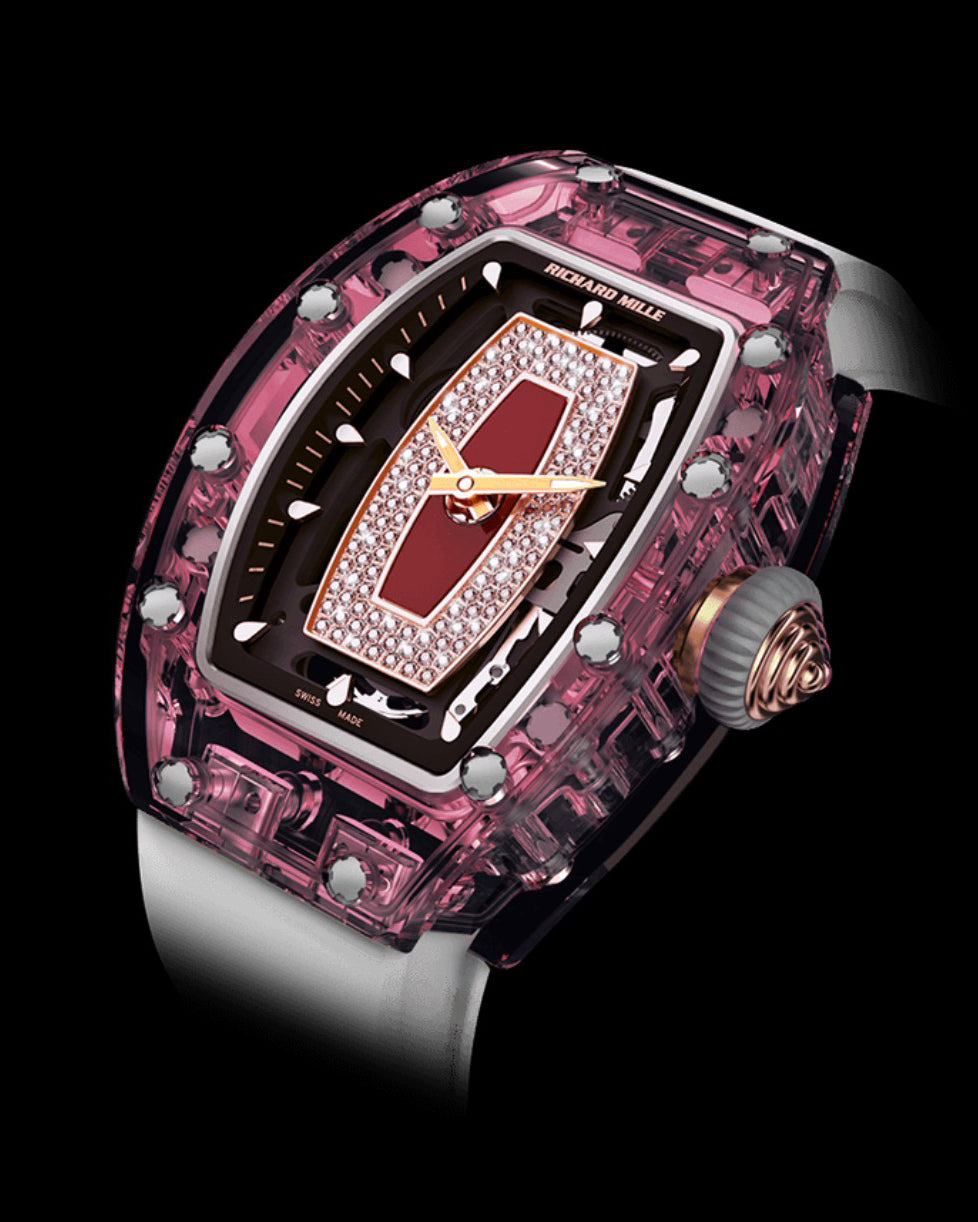 Richard Mille RM 07-01 Sapphire Pink Ladies Watch AET REMOULD 理查德米勒水晶 粉色 RM 07-01 女士表 | WORLDTIMER