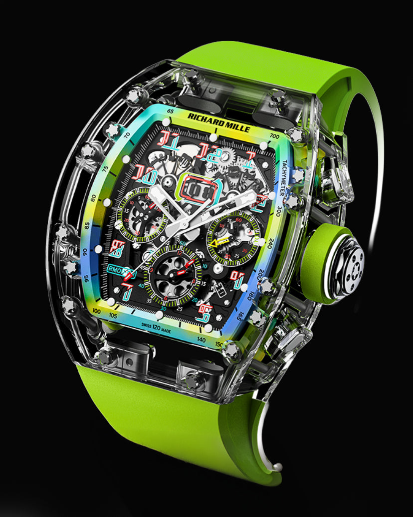 Richard Mille RM 011 Sapphire AET REMOULD A11 TIME MACHINE 理查德米勒水晶 RM 011【AET REMOULD】 | WORLDTIMER
