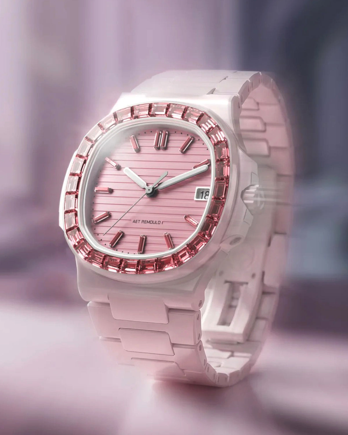 AET REMOULD Patek Nautilus ROSEFLARE WHITE 百达翡丽 鹦鹉螺5711 白陶瓷手表 | WORLDTIMER