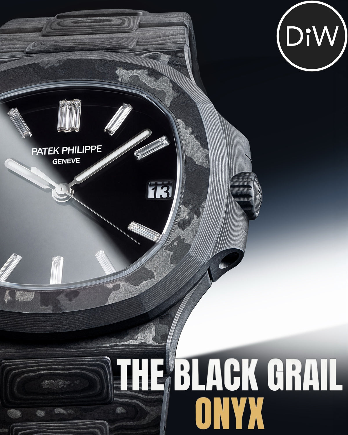 DiW Patek Philippe Nautilus BLACK GRAIL ONYX DiW 全碳纤维百达翡丽鹦鹉螺 黑圣杯ONYX | WORLDTIMER