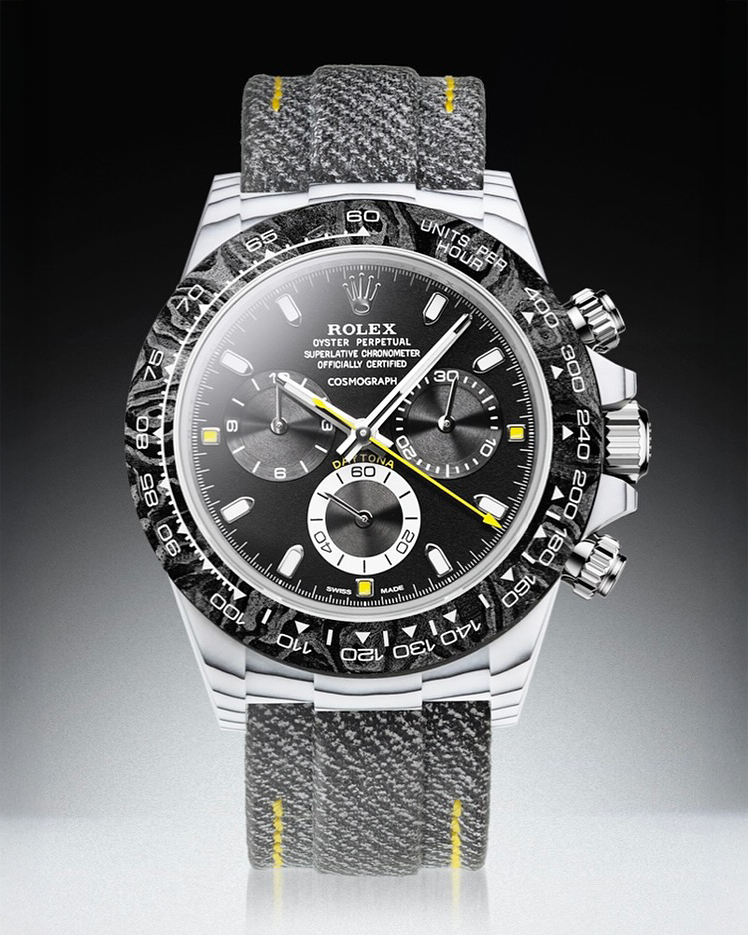 CarboQuartz Rolex DiW Daytona STRIKER UNIQUE WATCH 劳力士DiW 石英纤维迪通拿 | WORLDTIMER