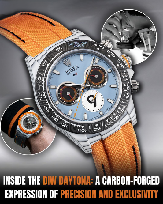 MOTORSPORT Inspired Rolex DiW Daytona CarboQuartz 独一无二赛车运动灵感 劳力士DiW 石英纤维迪通拿 | WORLDTIMER
